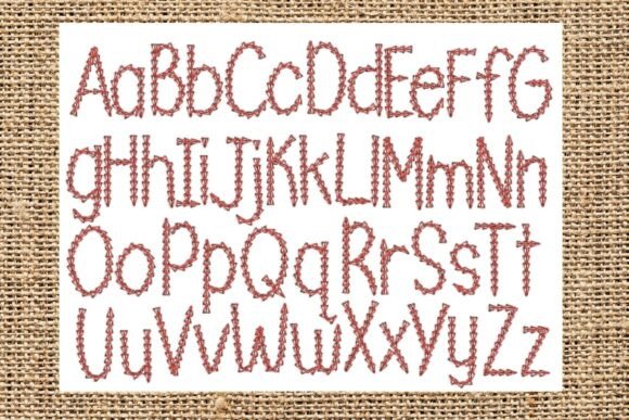 Chain Stitch Alphabet - Capitals