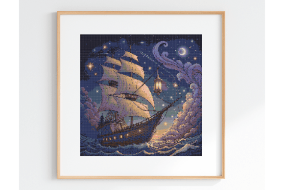 Nautical Seaside Embroidery Design