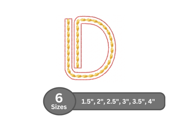 Rope Twist Alphabet -D