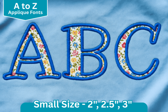 Scholar Stitch Applique Embroidery Font